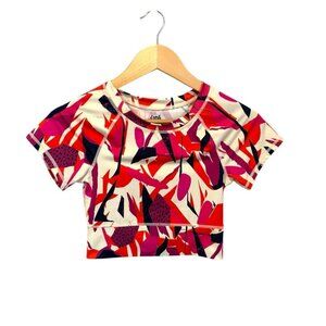 J. Dow Fitness Black Hisory Month Artwork Crop Top Size XS Xsmall Pink